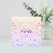 Glitter Party Invitation  (Stehend Vorderseite)