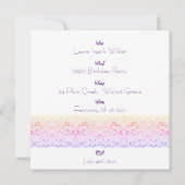 Glitter Party Invitation  (Rückseite)