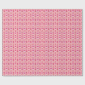 glitter pink heart vibrant romantic wallpaper geschenkpapier (Flach)
