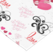 glitter pink heart vibrant romantic wallpaper tischdecke (Schrägansicht)