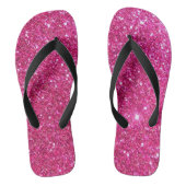 Glitter Pink Slippers for Women - Elegant Badesandalen (Fußbett)