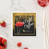 Glitter-Probenabend-Servietten Serviette (Beispiel)