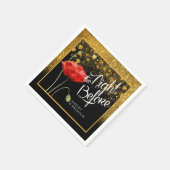 Glitter-Probenabend-Servietten Serviette (Ecke)