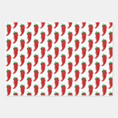 Glitter Red Hot Pepper Diva Geschenkpapier Set (Vorderseite)