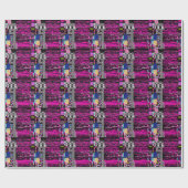 Glitter Retro VHS-Bildschirmstil Geschenkpapier (Flach)