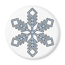 Glitter-Schneeflocke - Babyblaue Äste