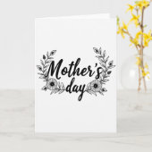 Glitter Script Muttertagskarte Karte (Gelbe Blume)