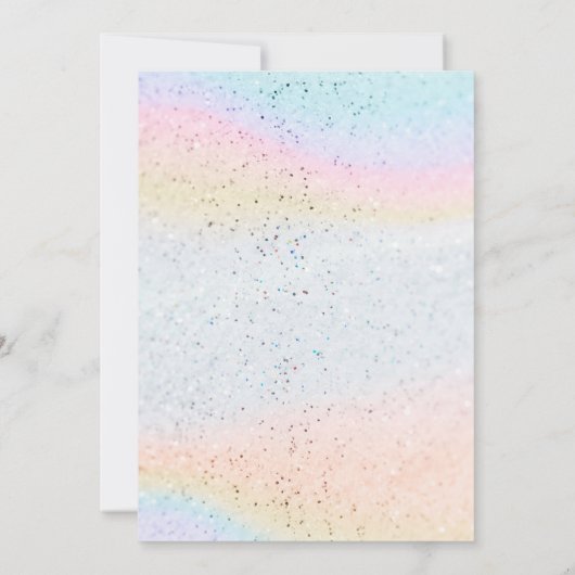 Glitter Sequin Fintastic Dolphin Birthday invitati Einladung (Rückseite)