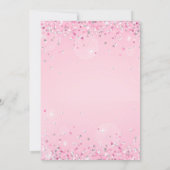 Glitter Sequin Fourever a princess birthday Einladung (Rückseite)