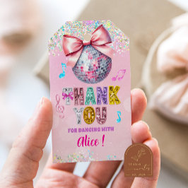 Glitter Sequins Disco Ball Girl Geschenkanhänger