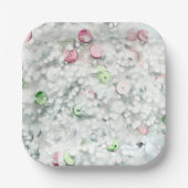 Glitter Slime Paper Plates White Pappteller (Vorderseite)