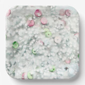 Glitter Slime Paper Plates White Pappteller (Vorderseite)