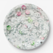 Glitter Slime Party Plate White Pappteller (Vorderseite)