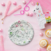 Glitter Slime Party Plates White Pappteller (Party)