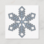 Glitter Snowflake - Baby Blue Branches Begleitkarte (Vorderseite)