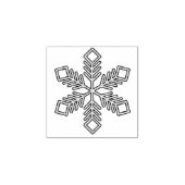 Glitter Snowflake - Baby Blue Branches Gummistempel (Prägung)