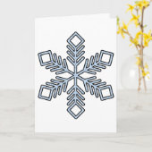 Glitter Snowflake - Baby Blue Branches Karte (Gelbe Blume)
