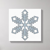 Glitter Snowflake - Baby Blue Branches Leinwanddruck (Vorderseite)