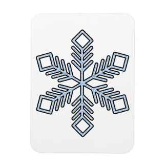 Glitter Snowflake - Baby Blue Branches Magnet