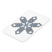 Glitter Snowflake - Baby Blue Branches Magnet (Linke Seite)