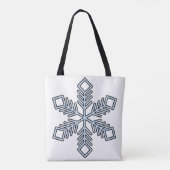 Glitter Snowflake - Baby Blue Branches Tasche (Rückseite)