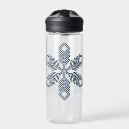 Glitter Snowflake - Baby Blue Branches Trinkflasche