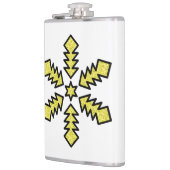 Glitter Snowflake - Yellow Star Flachmann (Links)