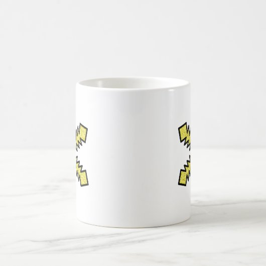 Glitter Snowflake - Yellow Star Kaffeetasse (Mittel)
