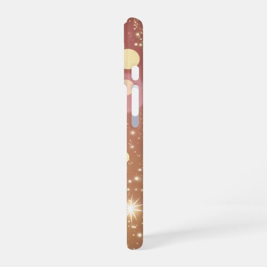 Glitter Starlight Bokeh iPhone 16 Hülle (Linke Seite)