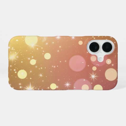 Glitter Starlight Bokeh iPhone 16 Hülle (Rückseite (Horizontal))