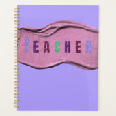 Glitter Teacher Colorful Letters Planer (Vorderseite)