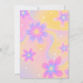 Glitter Tie Dye Mädchen 10. Geburtstag Einladung (Rückseite)