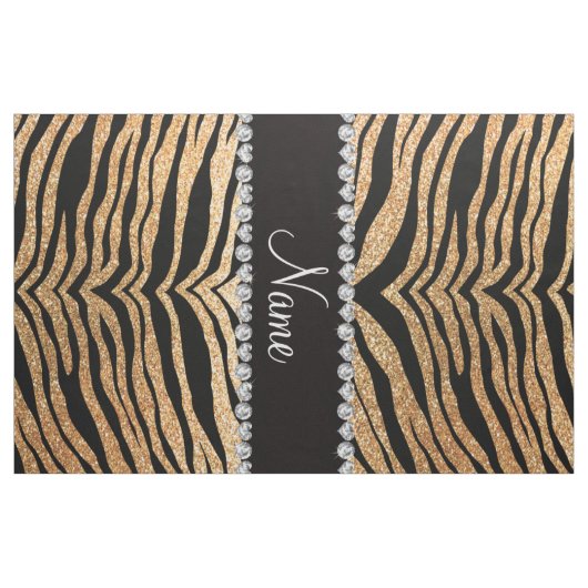 Glitter-Tigerpastellstreifen des individuellen Stoff (Yard (91,4 cm))