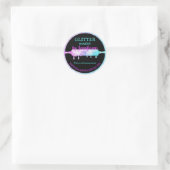 Glitter-Tropf-Nudelholz Kreis Geschenk Bäckerei Runder Aufkleber (Tasche)