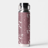 Glitter und Libellen personalisiert Trinkflasche (Rückseite)
