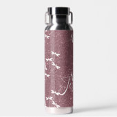 Glitter und Libellen personalisiert Trinkflasche (Vorne)