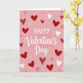 Glitter Valentine Hearts Day Card Karte (Gelbe Blume)