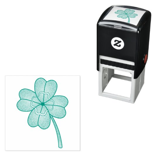 Glitter Vierblattklee Permastempel (Beispiel)