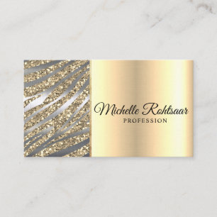 Glitter Visagist Friseursalon Visitenkarte