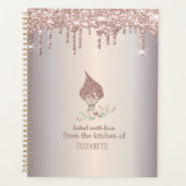 Glitter Whisk Rose Gold Glitter Drips Bakery    Planer (Vorderseite)
