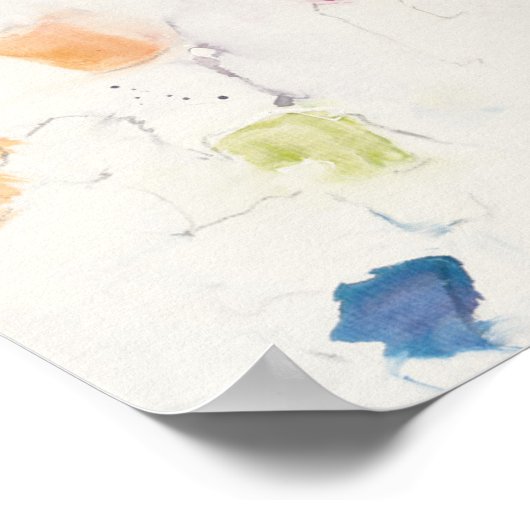 Glitterati I Abstract Print | Mike Schick Poster (Ecke)