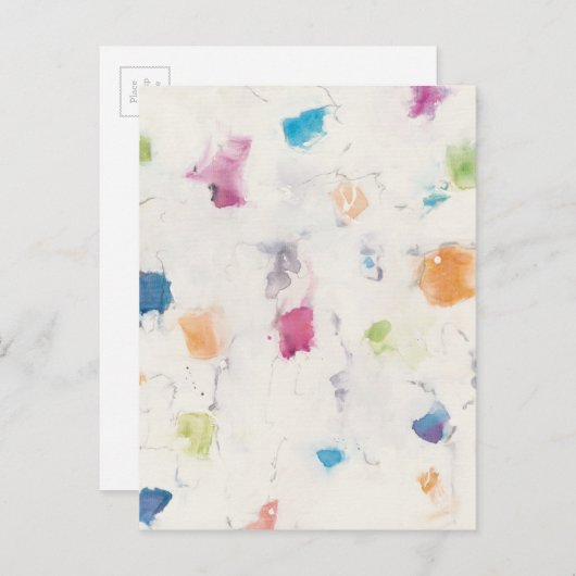 Glitterati I Abstrakt Print | Mike Schick Postkarte (Vorne/Hinten)