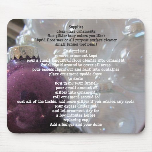 Glitterbaumschmuck Mousepad (Vorne)