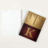 Glitterbuchstabe K Monogramm mit tröpfelnder Flüss Planer (Anzeige)