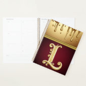 Glitterbuchstabe L Monogramm mit tröpfelnder Flüss Planer (Anzeige)