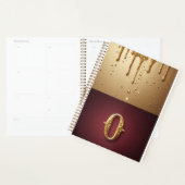 Glitterbuchstabe O Monogramm mit tropfender Flüssi Planer (Anzeige)