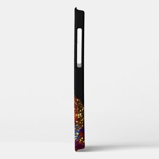 Glittered Alcohol Ink Case-Mate iPhone Hülle (Rückseite / Links)