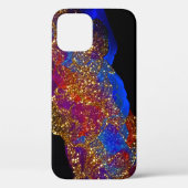 Glittered Alcohol Ink Case-Mate iPhone Hülle (Rückseite)