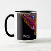 Glittered Alcohol Ink Tasse (Links)