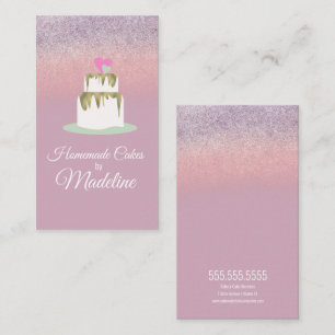 Glitterfolie Hochzeitstorte Etage Bäckerei Bäcker Visitenkarte